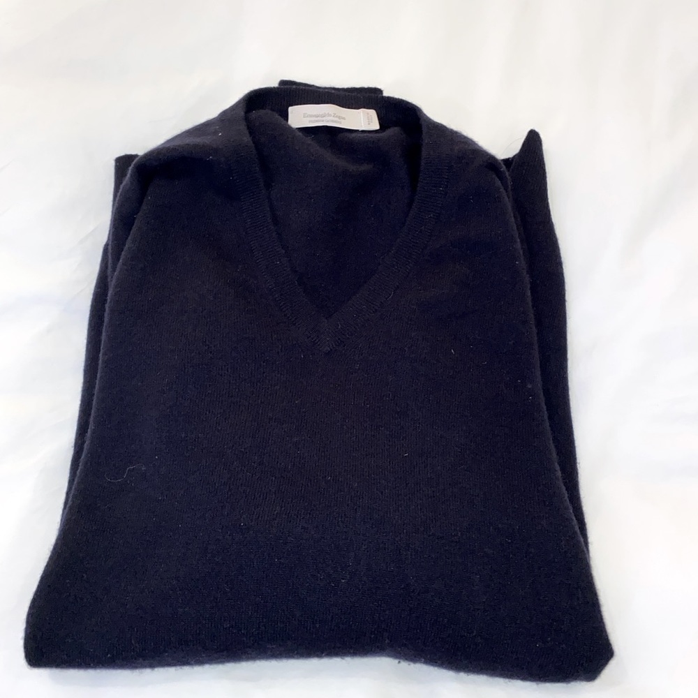 Ermenegildo Zegna Premium Cashmere XXL V-Neck Sweater